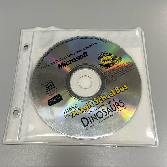 1996 Magic School Bus Age of Dinosaurs PC CD-ROM Game - Picture 7 of 10